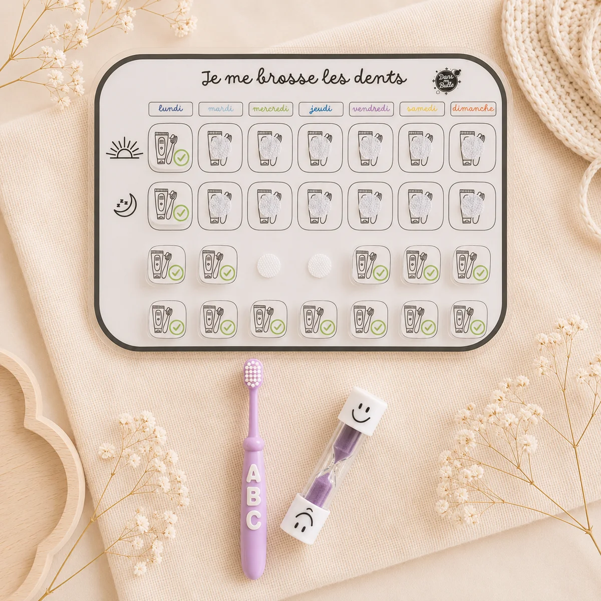 Routine brossage de dent ( violet)