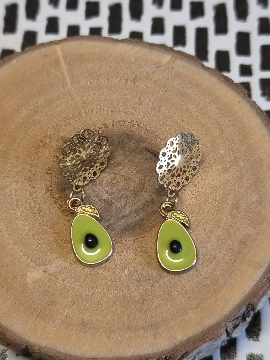 Boucles d'oreilles "Avocat"
