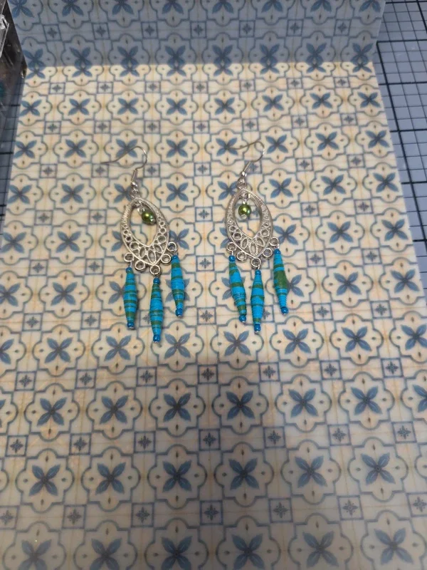 Boucles d'oreilles "Lya" - photo 2 - Les Fantaisies de Pimprenelle