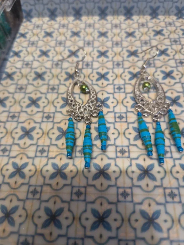 Boucles d'oreilles "Lya" - photo 3 - Les Fantaisies de Pimprenelle