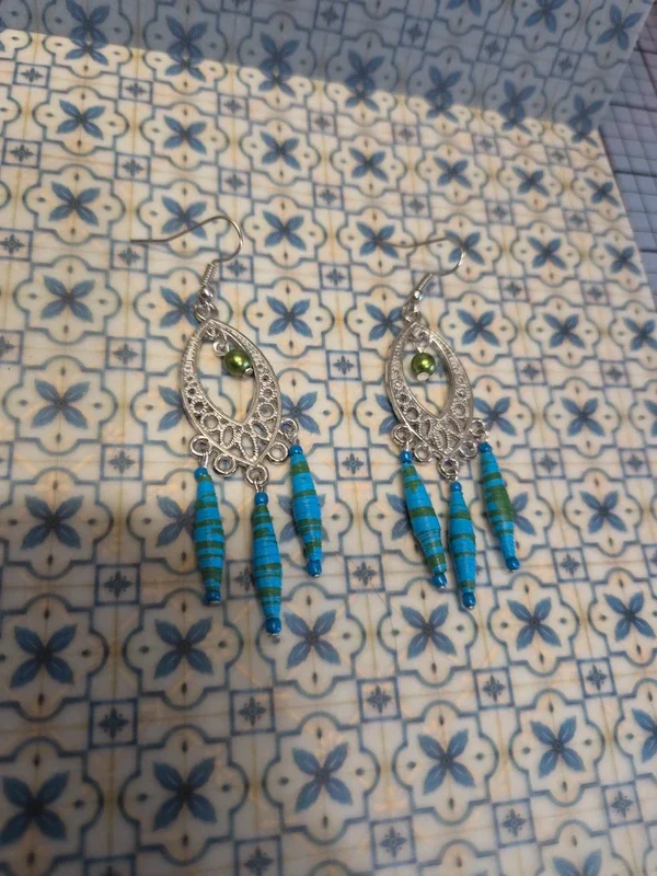 Boucles d'oreilles "Lya" - photo 4 - Les Fantaisies de Pimprenelle