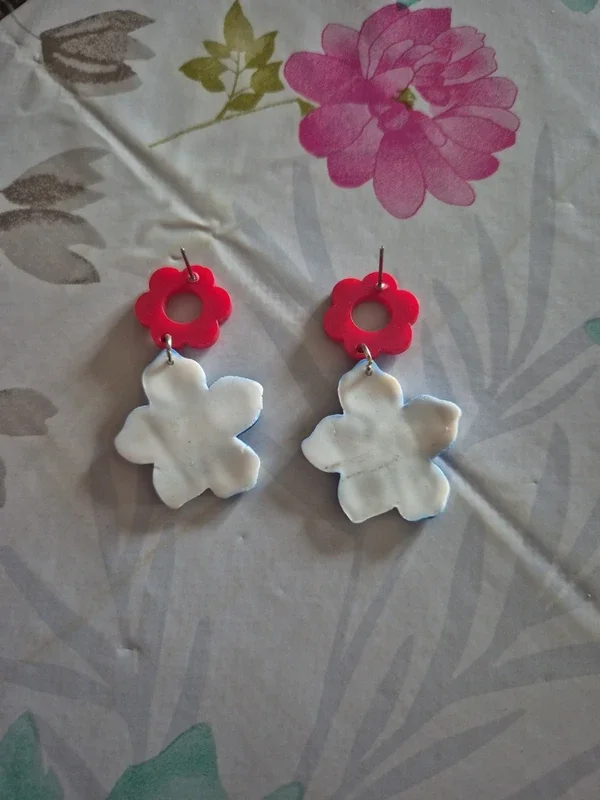 Boucles d'oreilles "Pop Flower" - photo 3 - Les Fantaisies de Pimprenelle