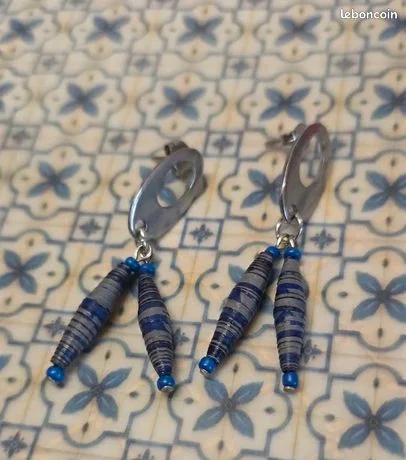 Boucles d'oreilles "Azurea"