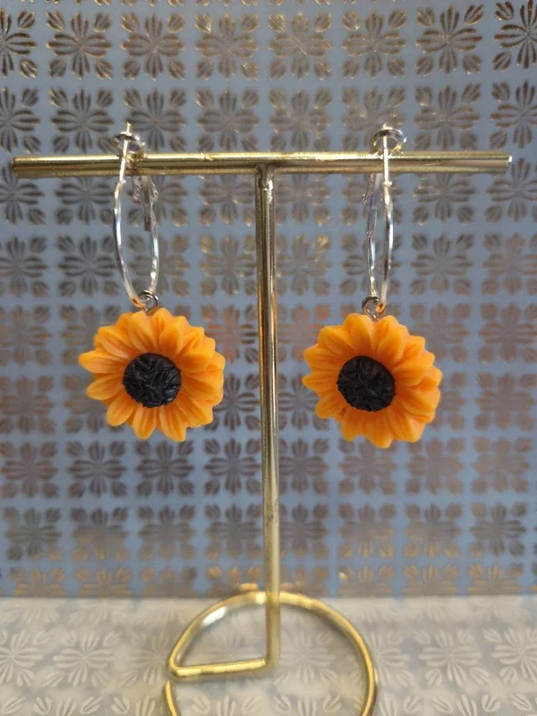 Boucles d'oreilles "Helianthe"
