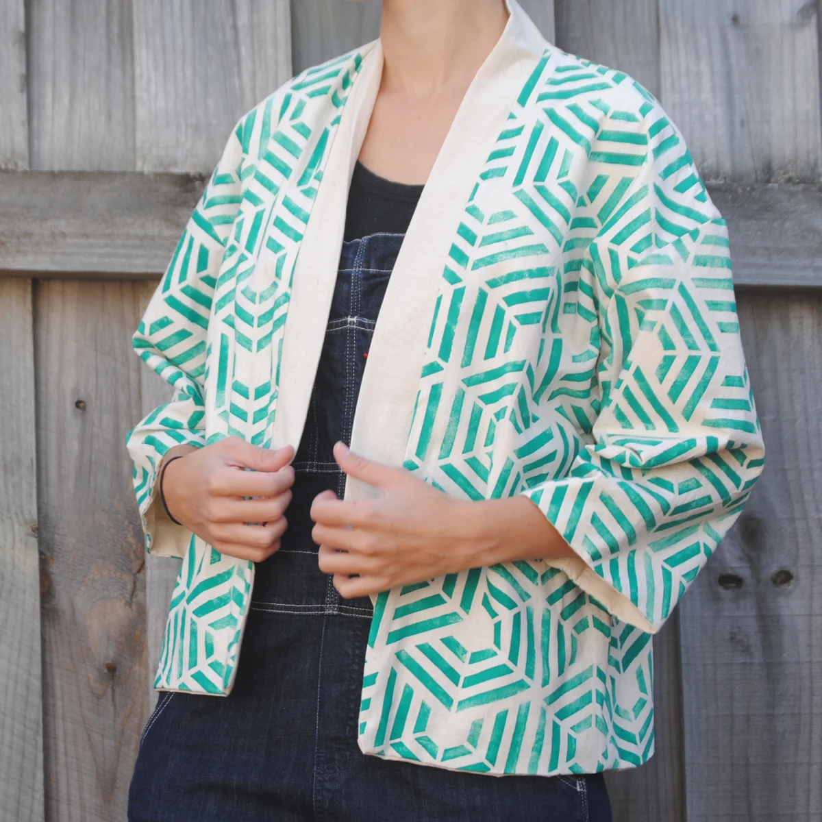 Veste Spaceship Tiles - Vert (S/Court)