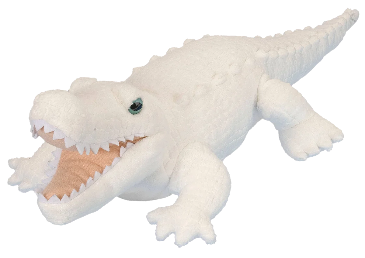 Peluche Alligator blanc - Wild Republic
