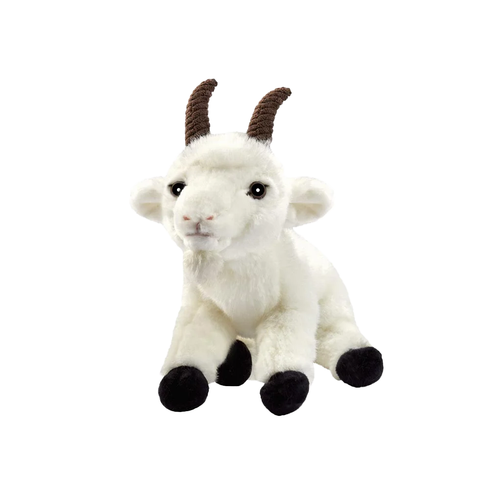 Peluche Chèvre Blanche 26cmL - Anima