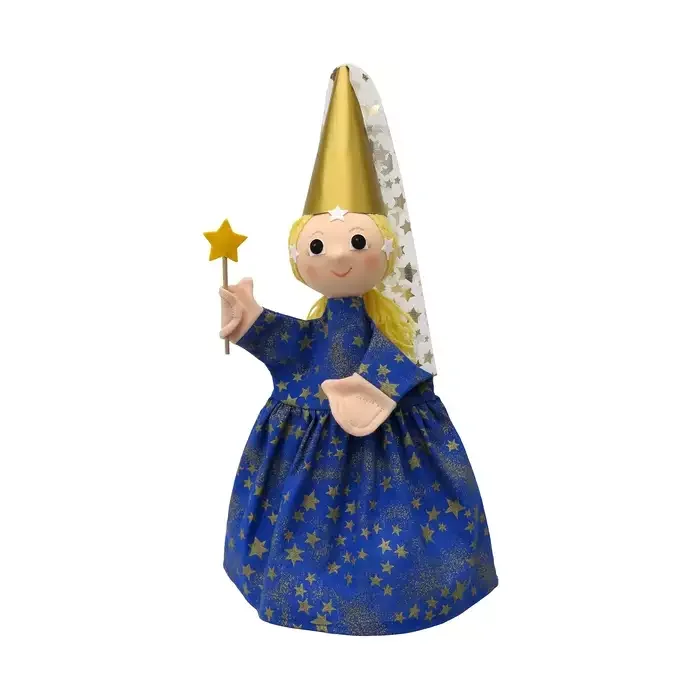 Marionnette Fée Bleue 35 Cm - Bass & Bass