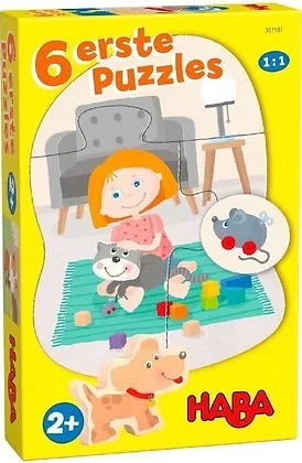 6 premiers puzzles - Animaux domestiques - Haba