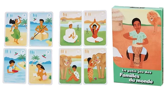 Jeu de cartes - Petit jeu familles du monde - Jeux FK
