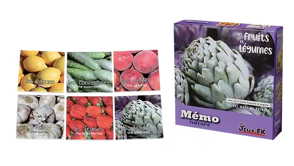 Memory Fruits et légumes - Jeux FK