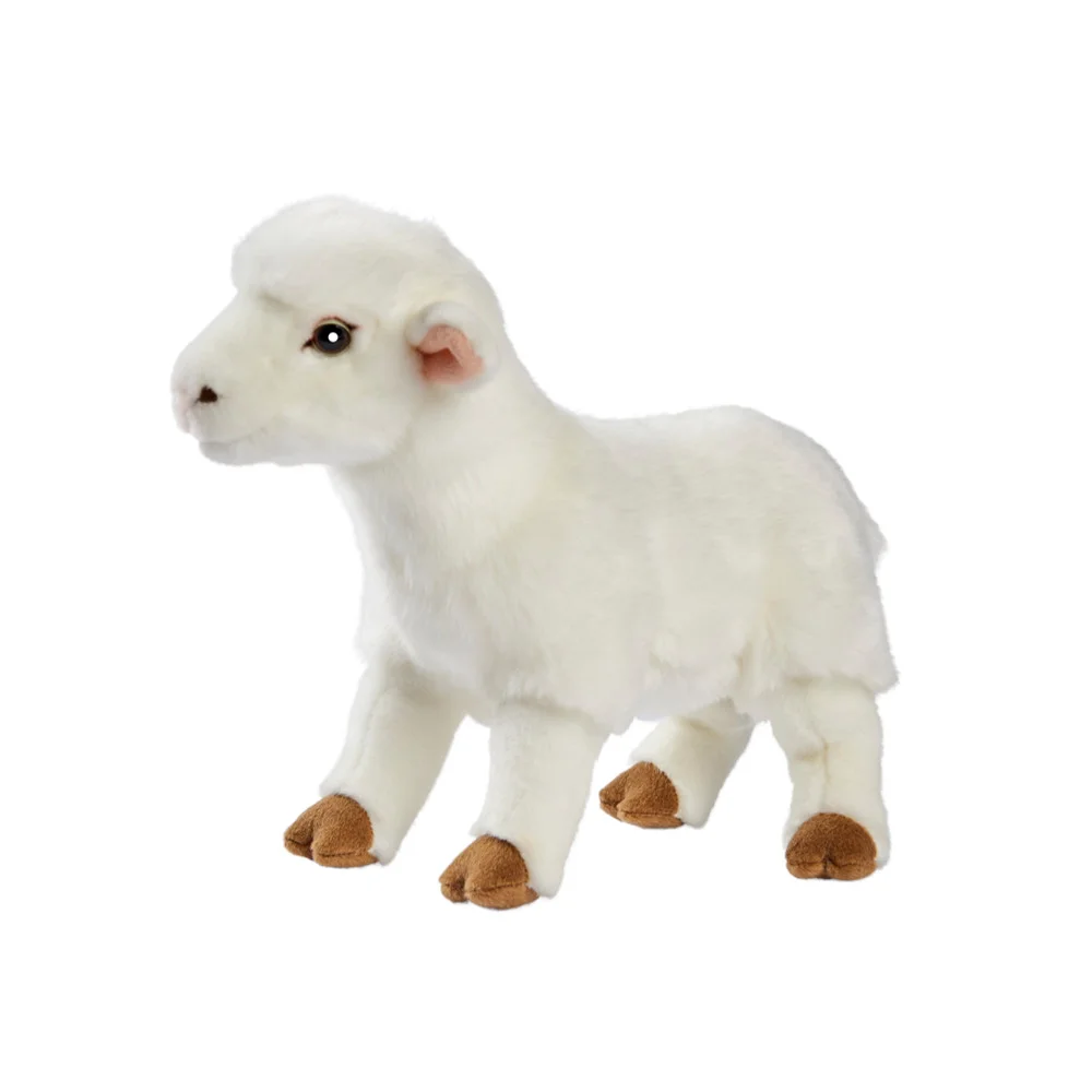 Peluche Agneau Blanc 28cmL - Anima