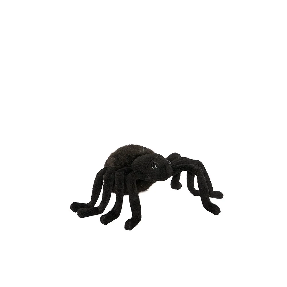 Peluche Araignée Noire 19cmL - Hansa