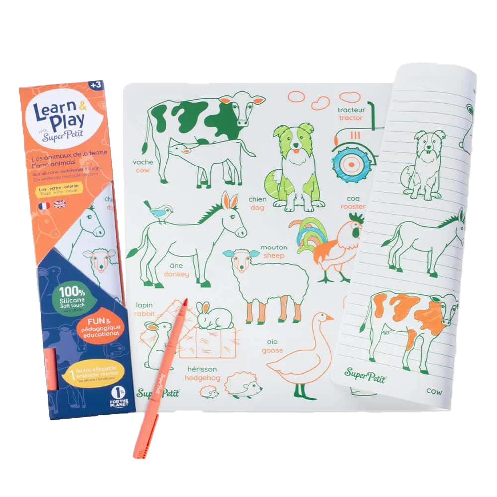 Set en silicone Les animaux de la ferme - Superpetit
