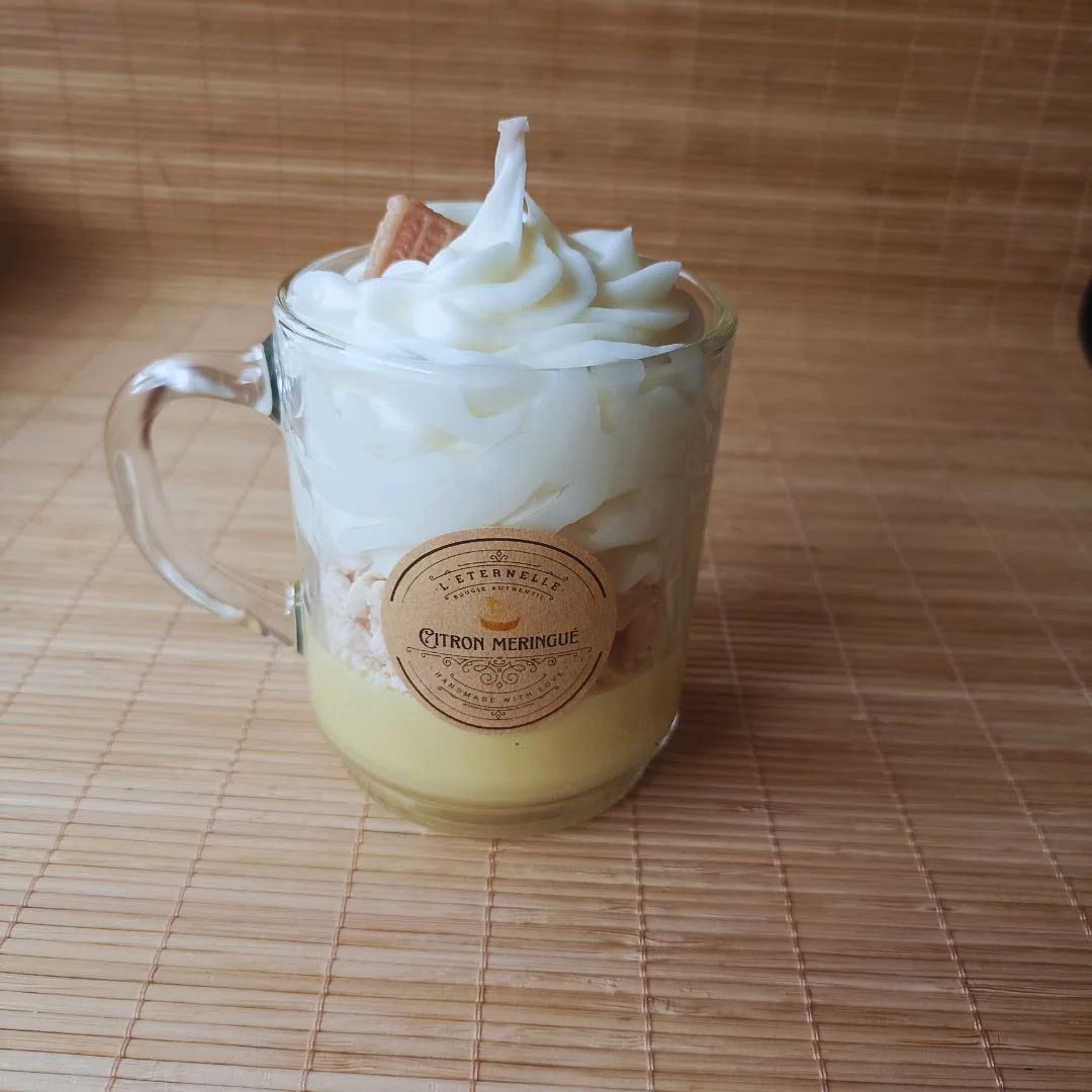 Collection GOURMANDE - grande tasse 250gr - CITRON MERINGUE