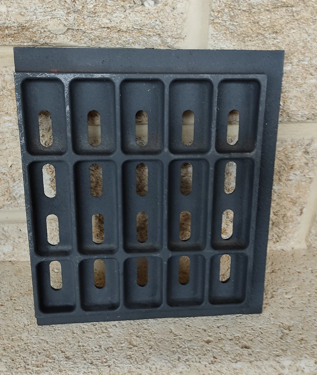 Demi-grille foyère (851-7 droit) pour insert PHILIPPE 843 et 930
