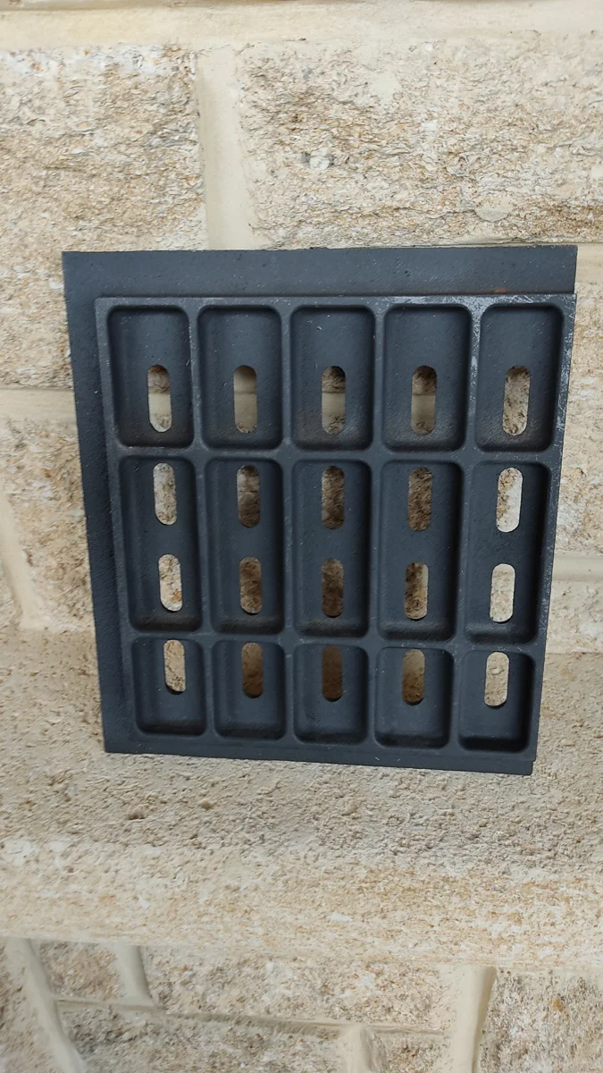 Demi-grille foyère (851-7 gauche) pour insert PHILIPPE 843 et 930