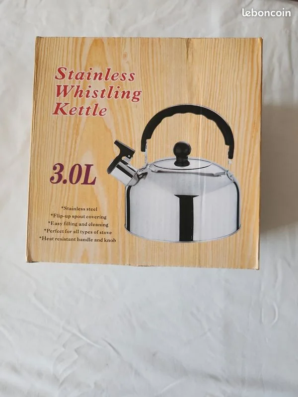 Bouilloire sifflante 3L ideal camping - photo 2 - broc-land