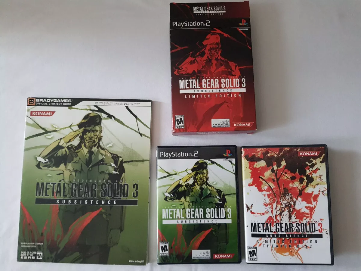 Metal gear solid 3 subsistence edition limitee ps2 + Guide Officiel Konami - photo 6 - broc-land