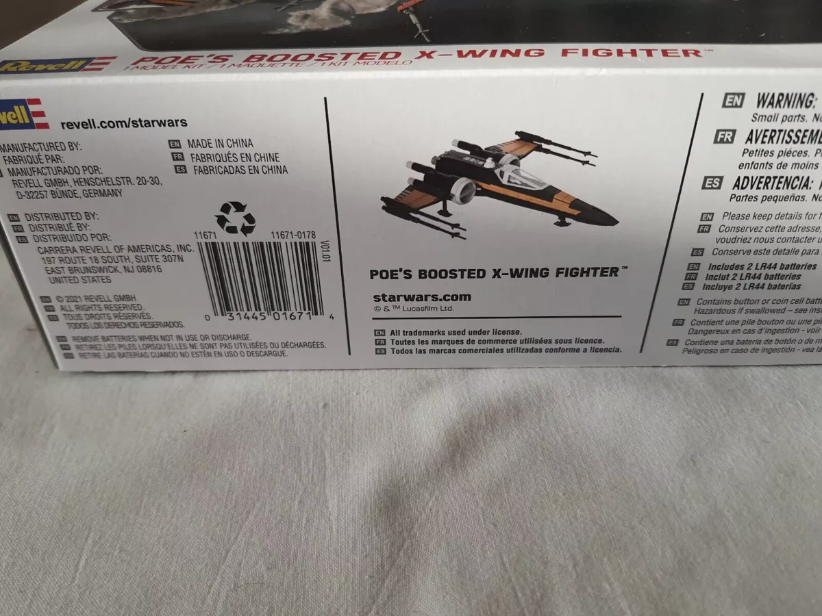 Revell star war poe's boosted x-wing fighter - photo 6 - broc-land