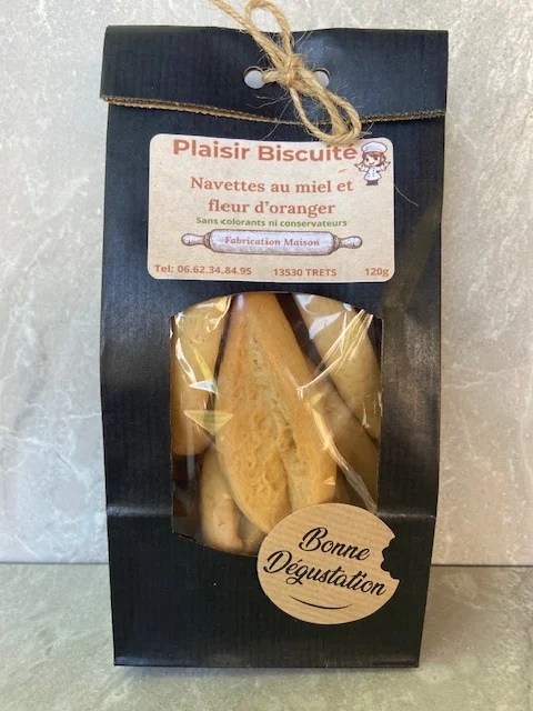 NAVETTES PROVENCALES AU MIEL ET A LA FLEUR D'ORANGER